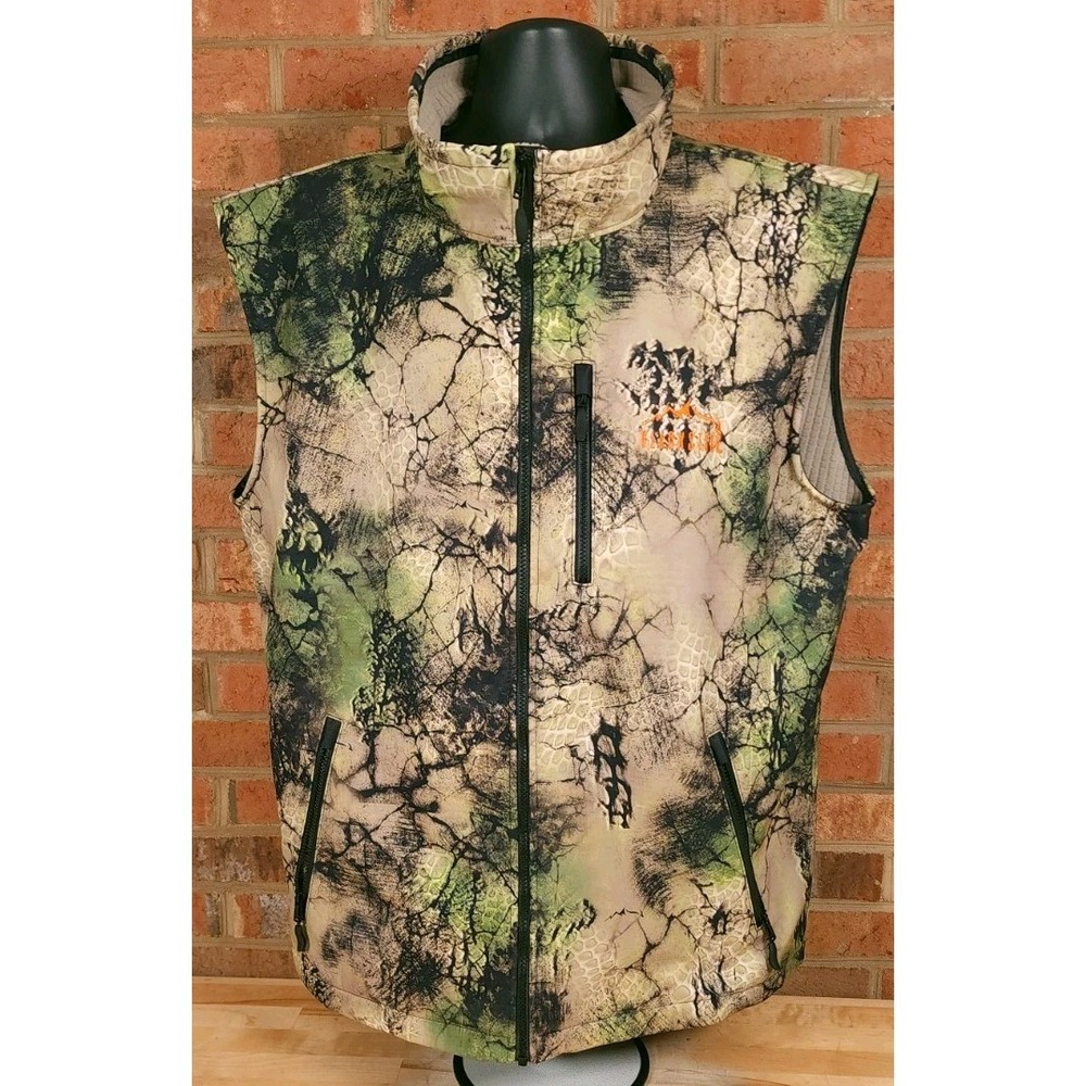 Blackstock Altitude Camouflage Vest Jacket Full Zip Waffle Fleece Lined XL